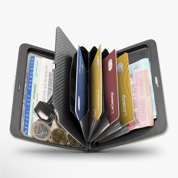 Keith Haring x ÖGON DESIGNS Collab Unisex Aluminum Wallet Color NWT in Box - Picture 3 of 7